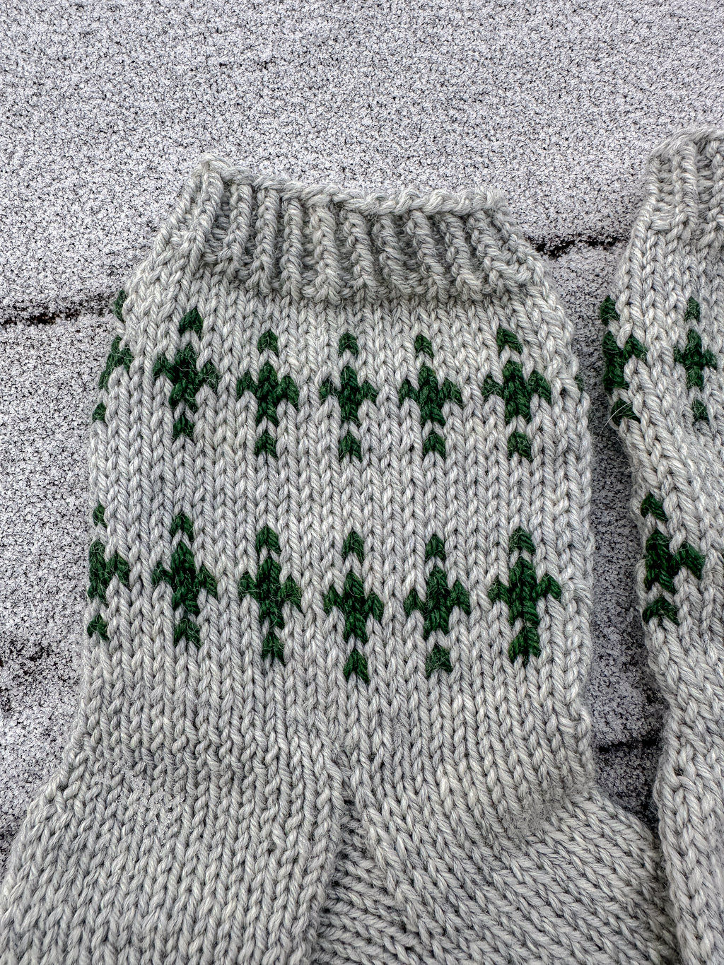 Bestemors enkle mønstersokk- oppskrift