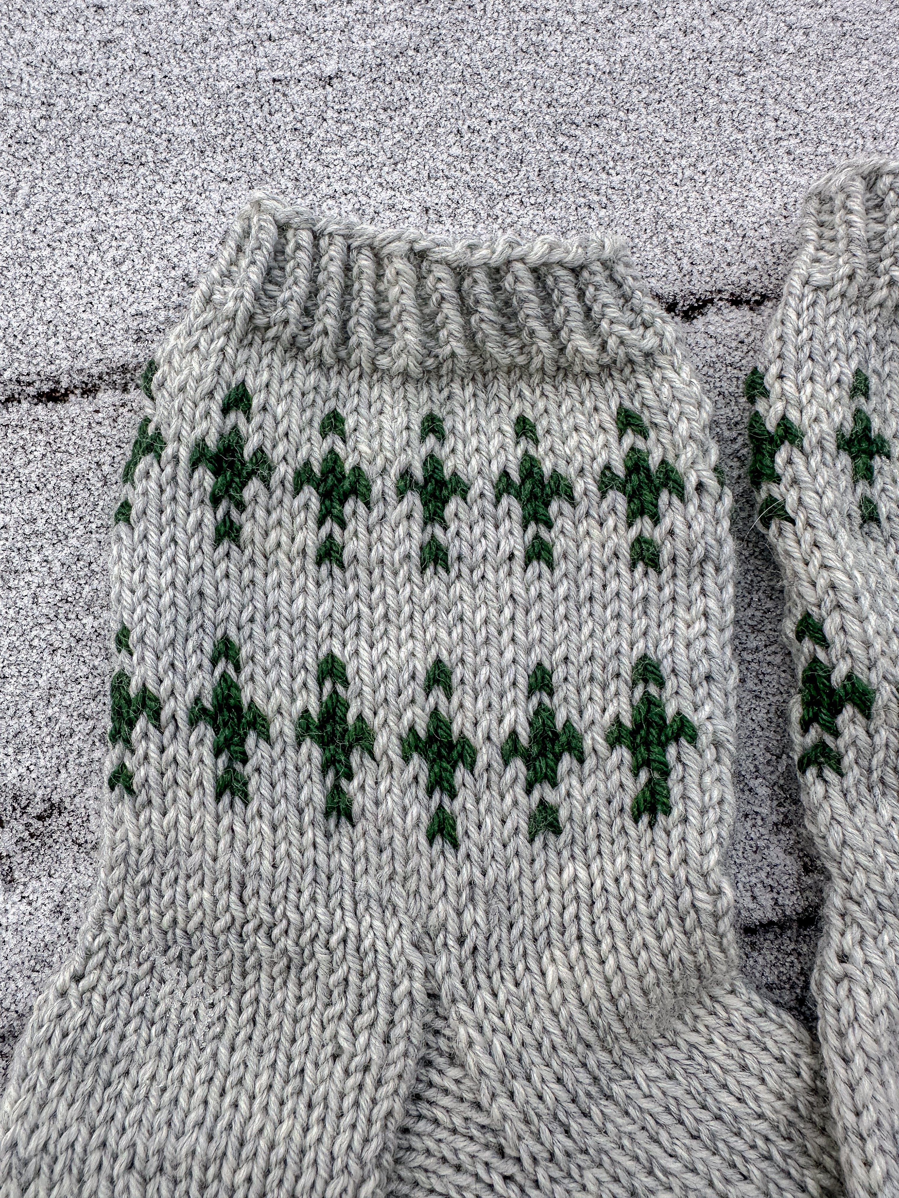 Bestemors enkle mønstersokk- oppskrift