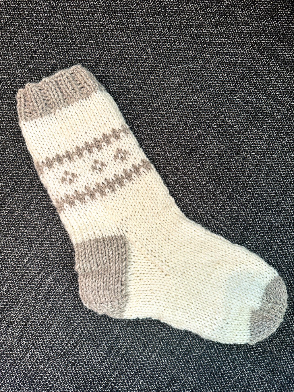 Ingrids enkle sokker- oppskrift